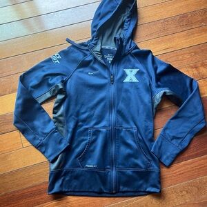 Xavier University Nike Navy and Charcoal Athletic Hoodie
